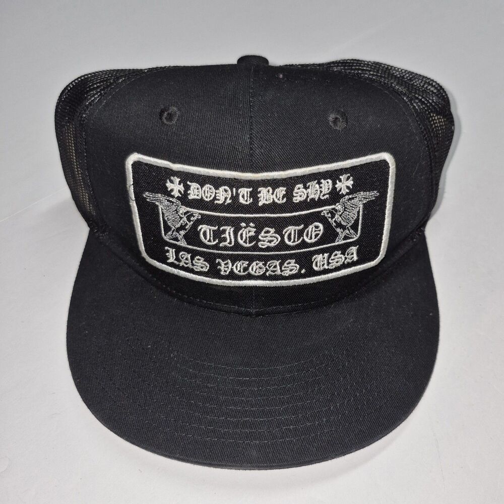 Tiesto Dont Be Shy Karol G Las Vegas Residency Black Mesh Trucker Hat NWOT Rare